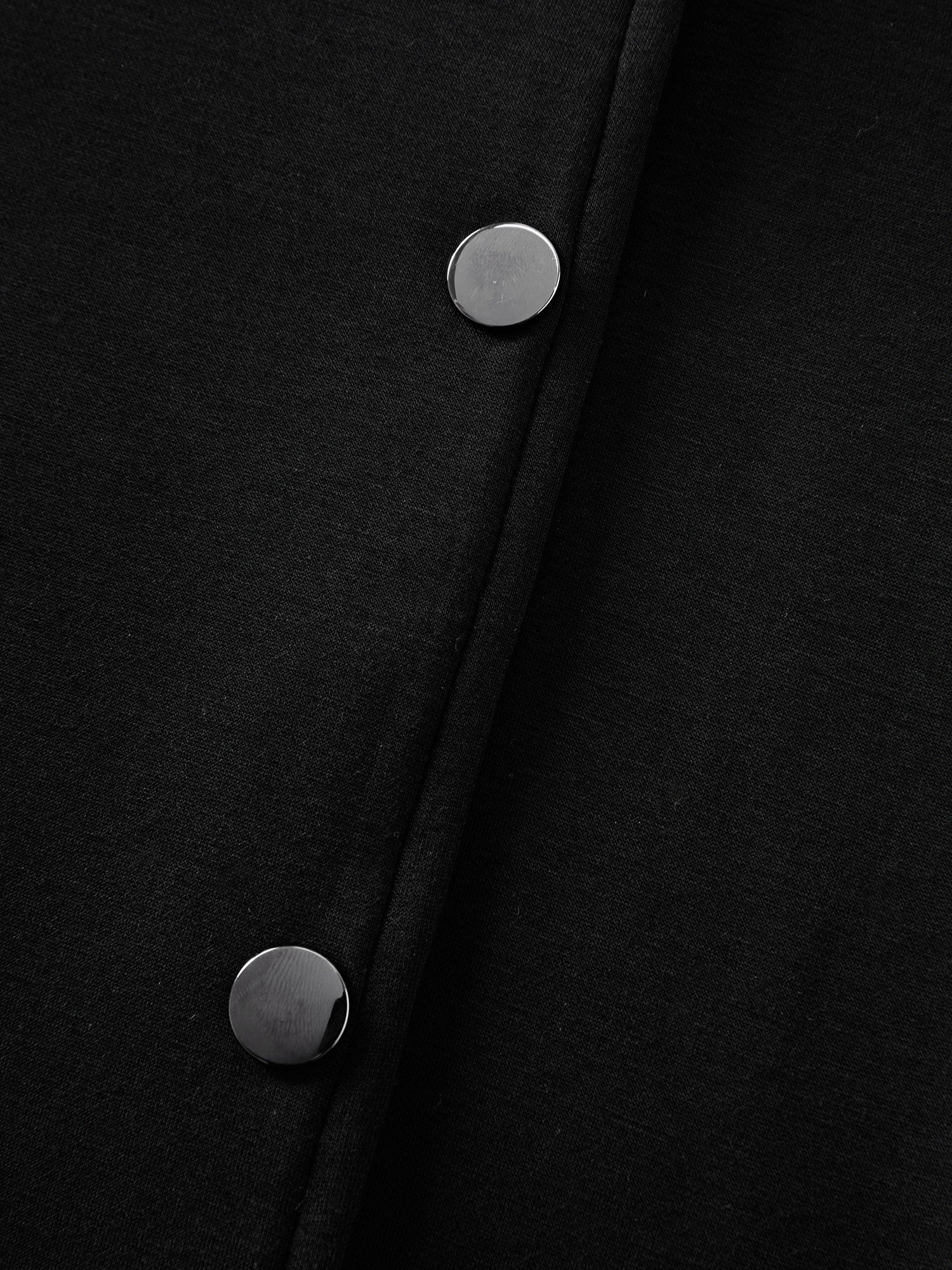 Colorblock Pockets Button Hooded Jacket