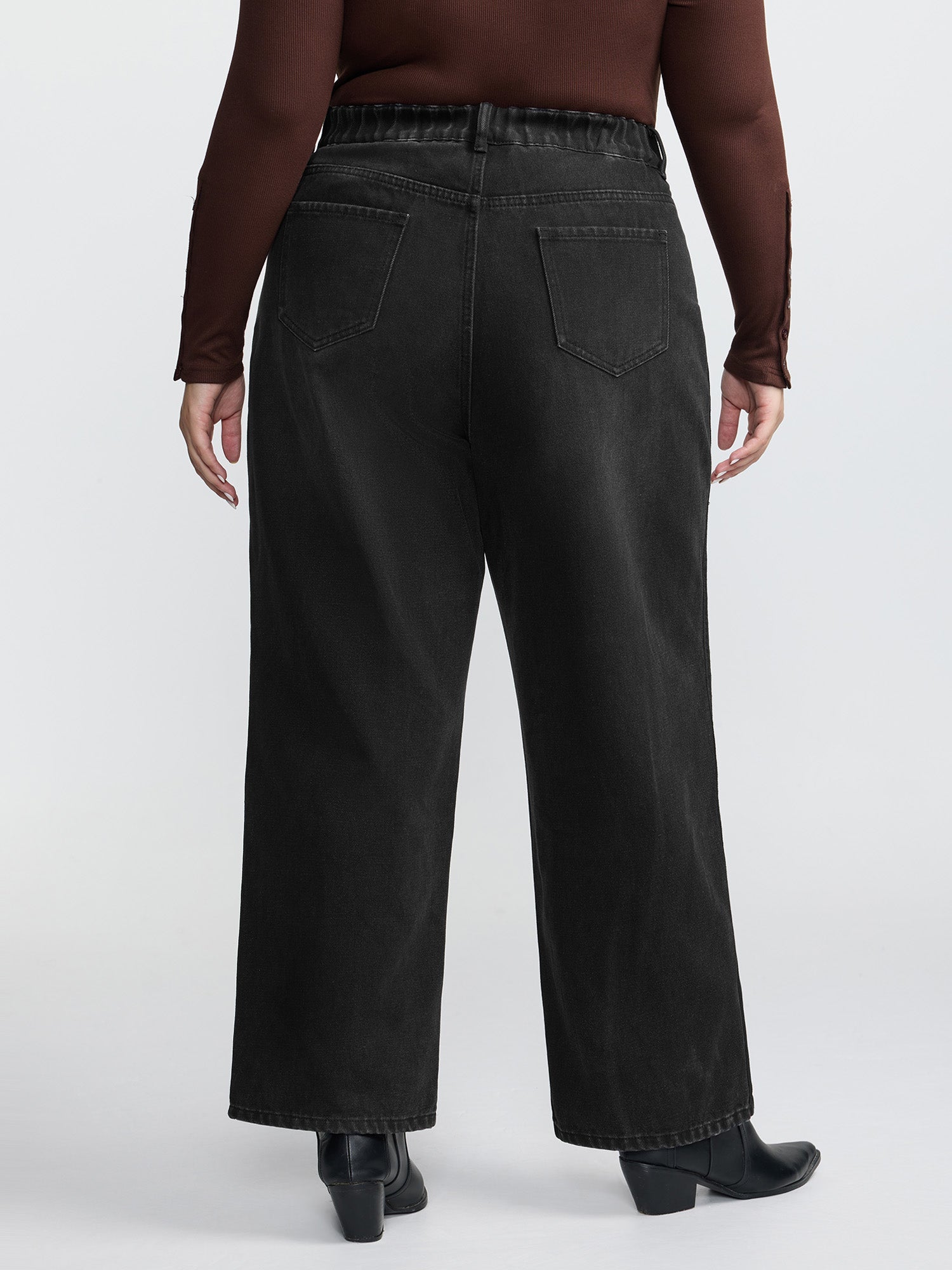 Cotton Vintage Wash Stretchy Boyfriend Jeans