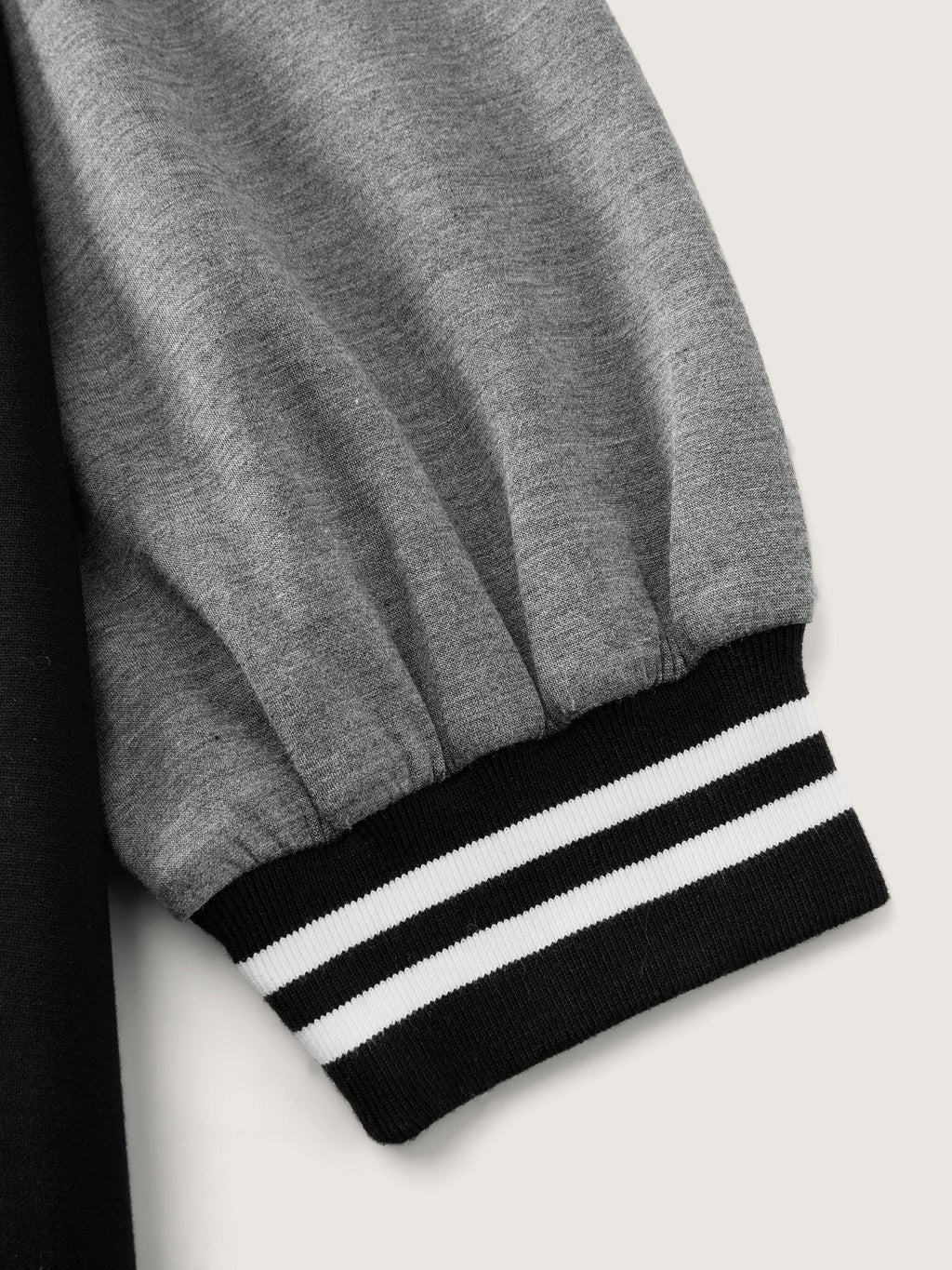 Colorblock Pockets Button Hooded Jacket