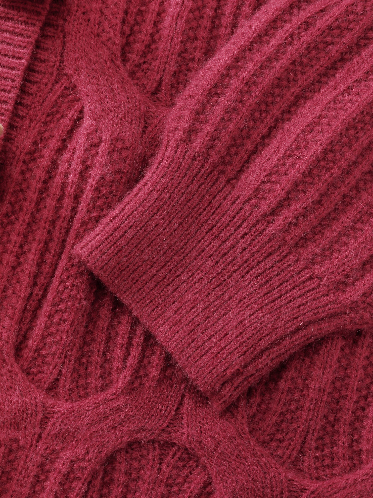 Supersoft 3D Button Cozy Holiday Knit Cardigan