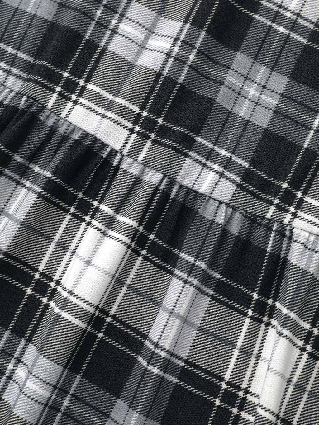 Crew Neck Gingham Pocket Dress