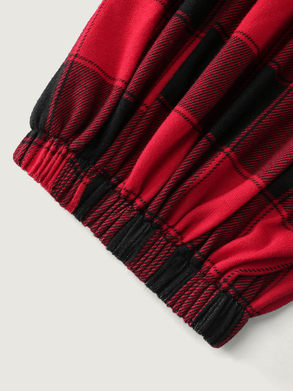 Checkered Shirred Drawstring Pockets Jumpsuit