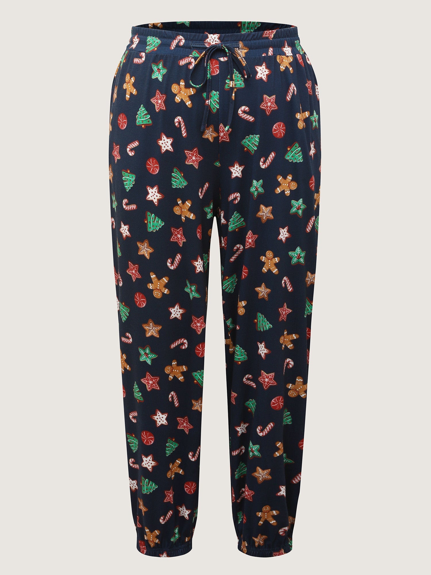 Colorful Holiday Print Pants