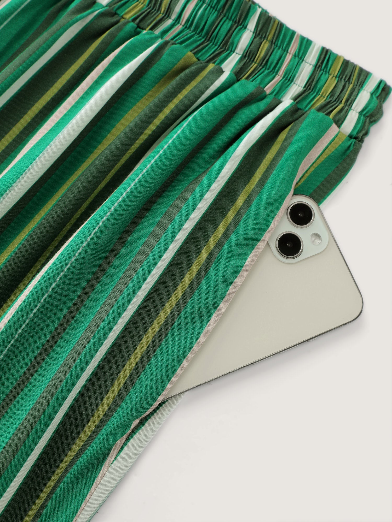 Colorful Stripes Drawstring Waist Pants