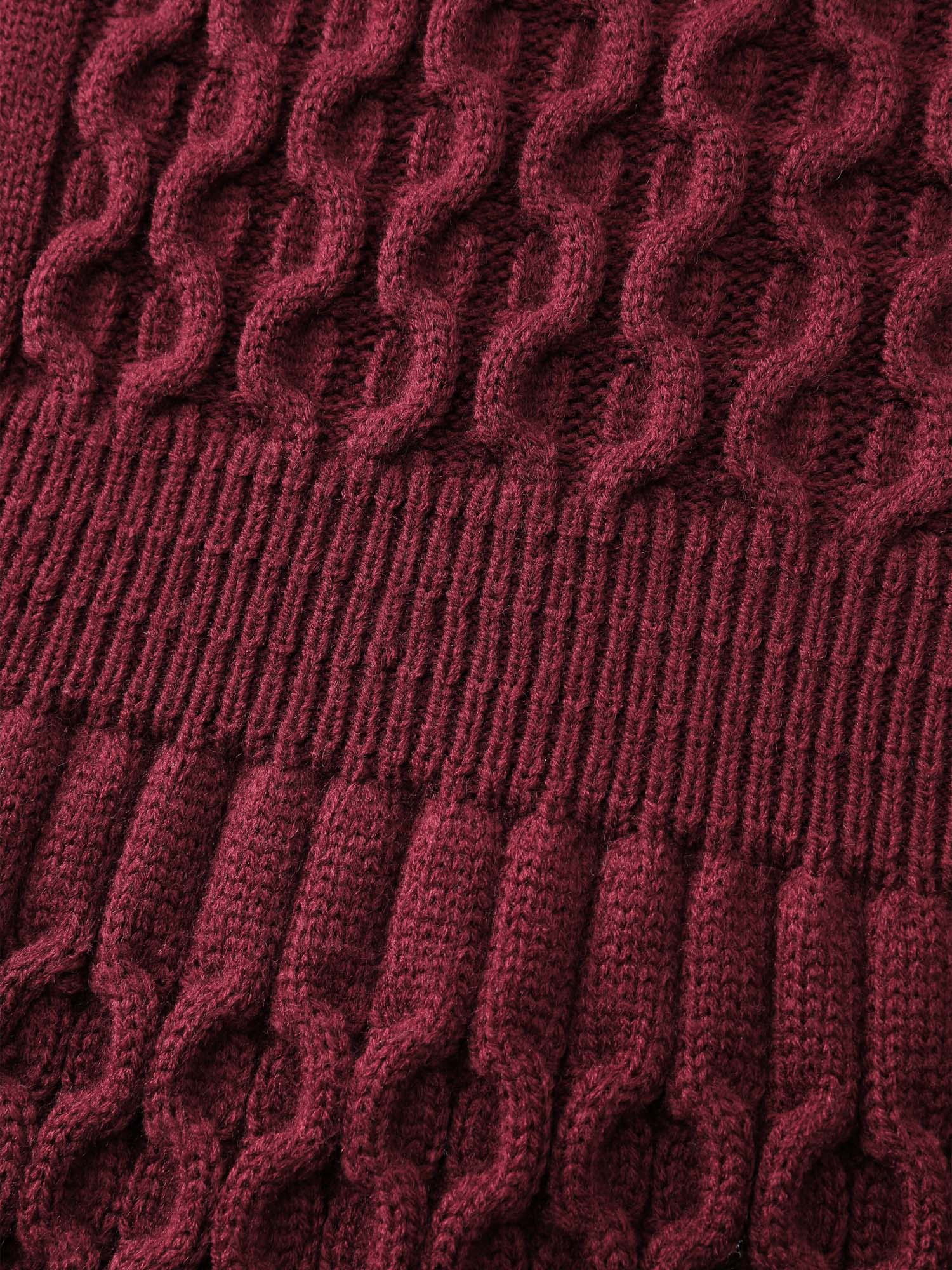 Cable Knit Textured Cut-Out Sweater Dress