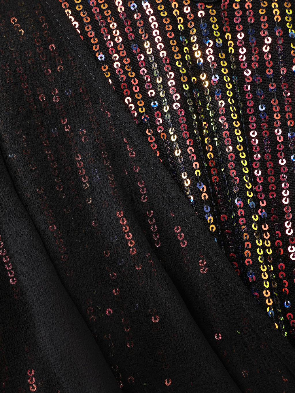 2-in-1 Sheer Sparkly Wrap Midi Dress