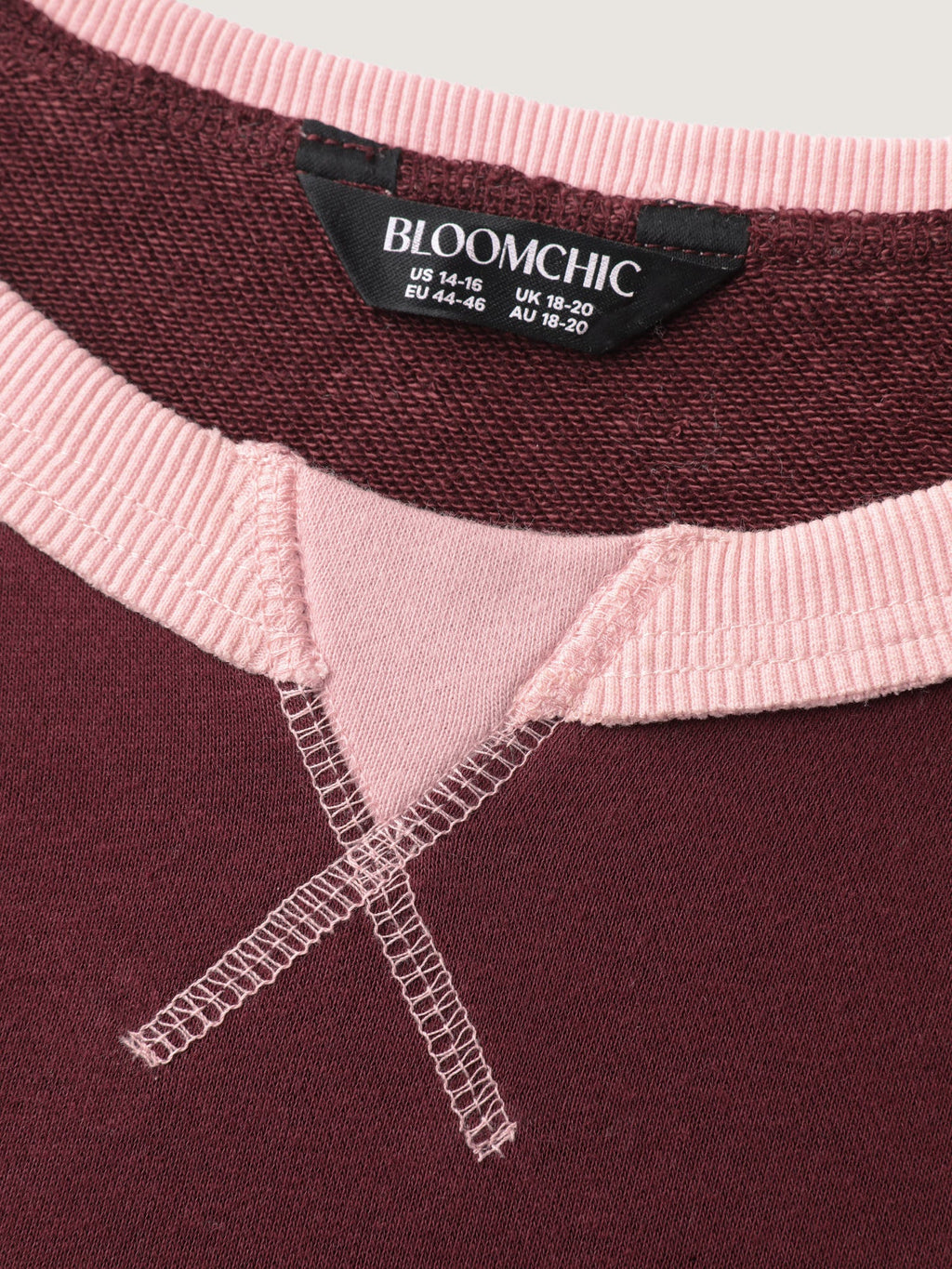 Color Contrast Relaxed-Fit Sweatshirt