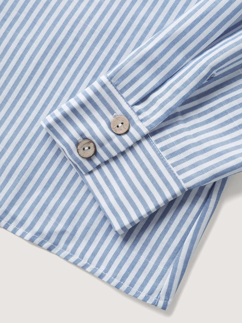 Asymmetrical Stripes Button-Down Shirt