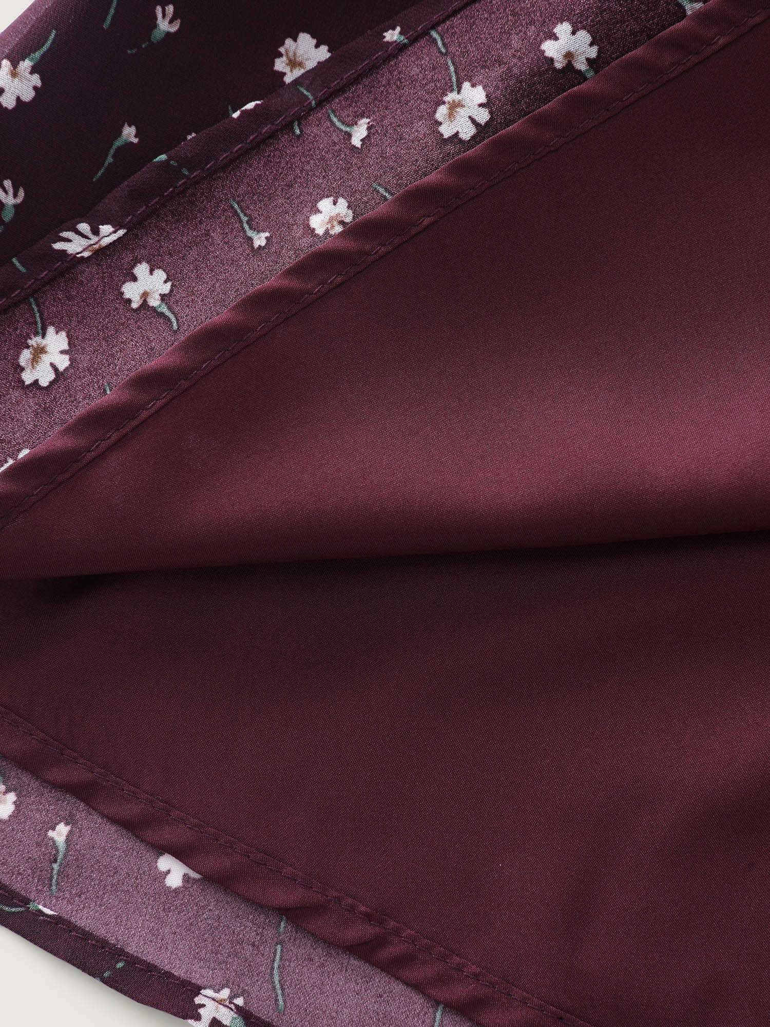 2-in-1 Floral Ribbed Knit Top