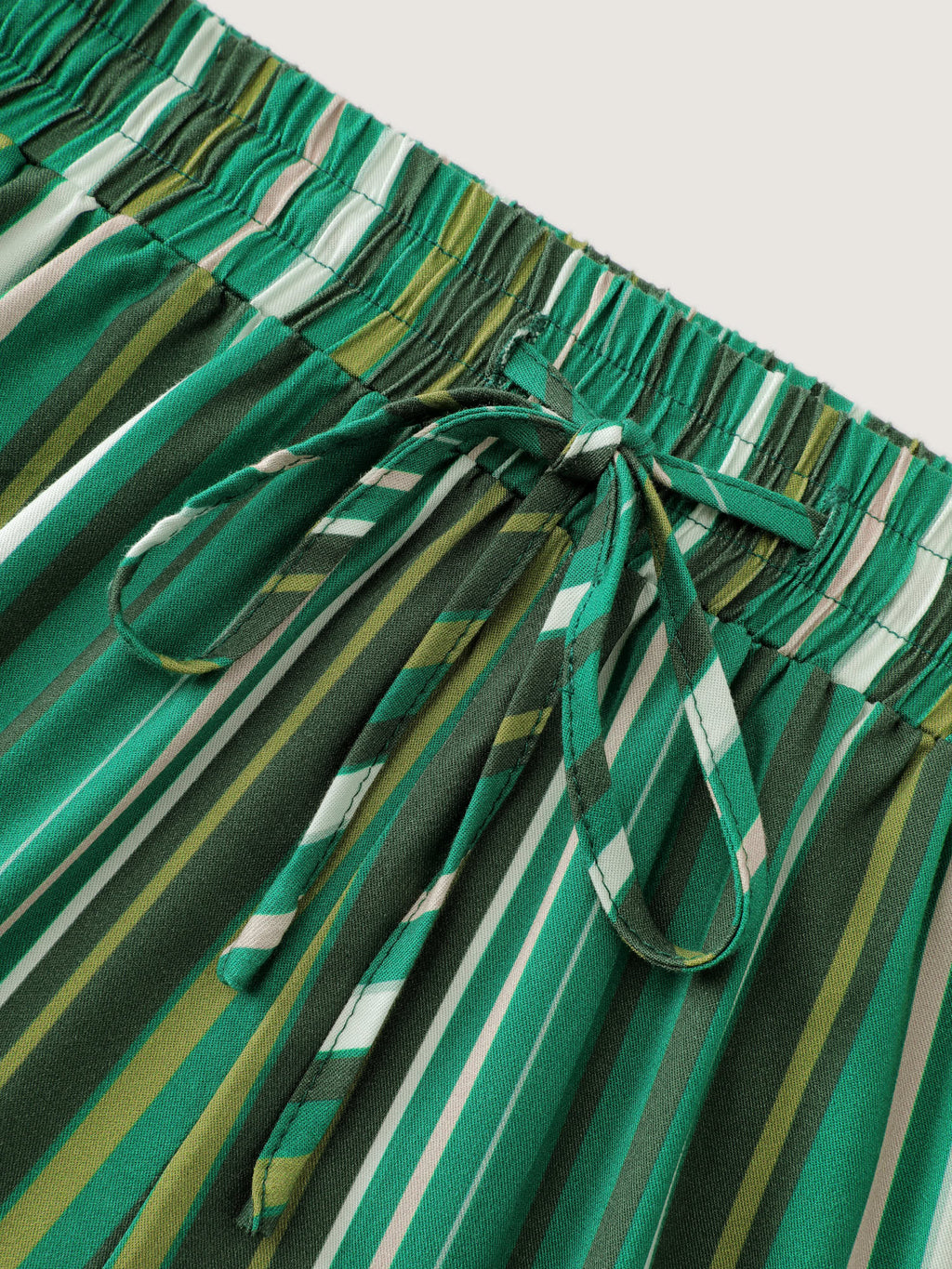 Colorful Stripes Drawstring Waist Pants