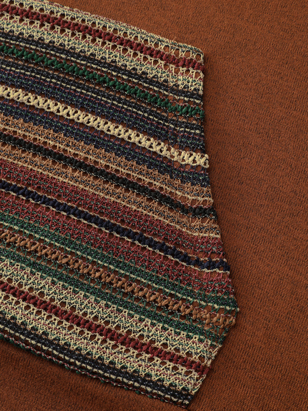 Color Contrast Stripe Textured Hoodie