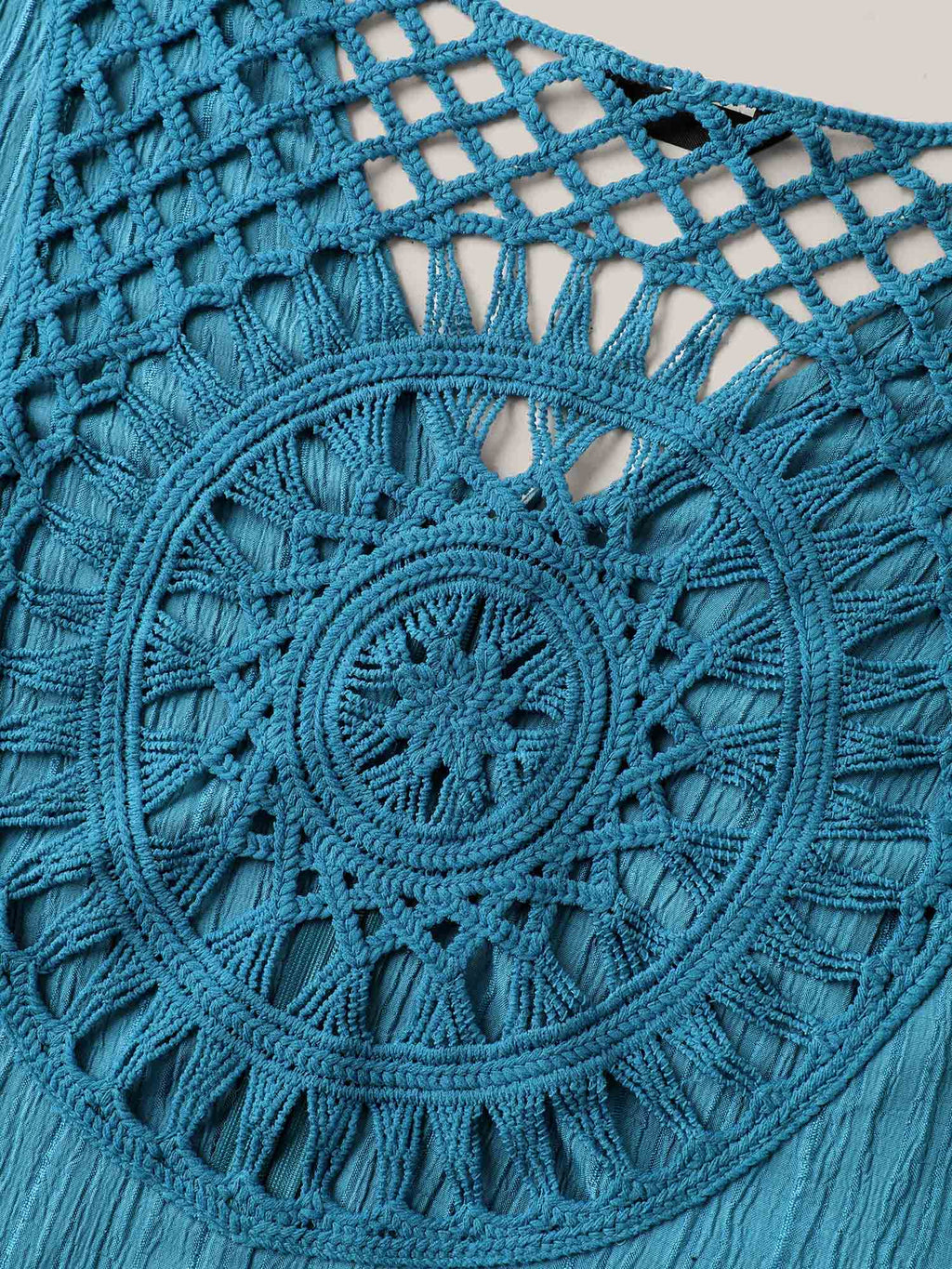 Back Cut-Out Textured Jumpsuit